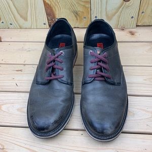 Pikolinos Mens Gray With Black Trim Oxford Leather Size 44 EU 10.5-11 US